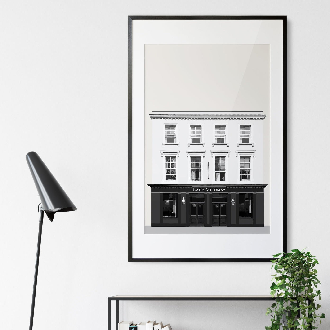 Newington Green print, The Lady Mildmay pub