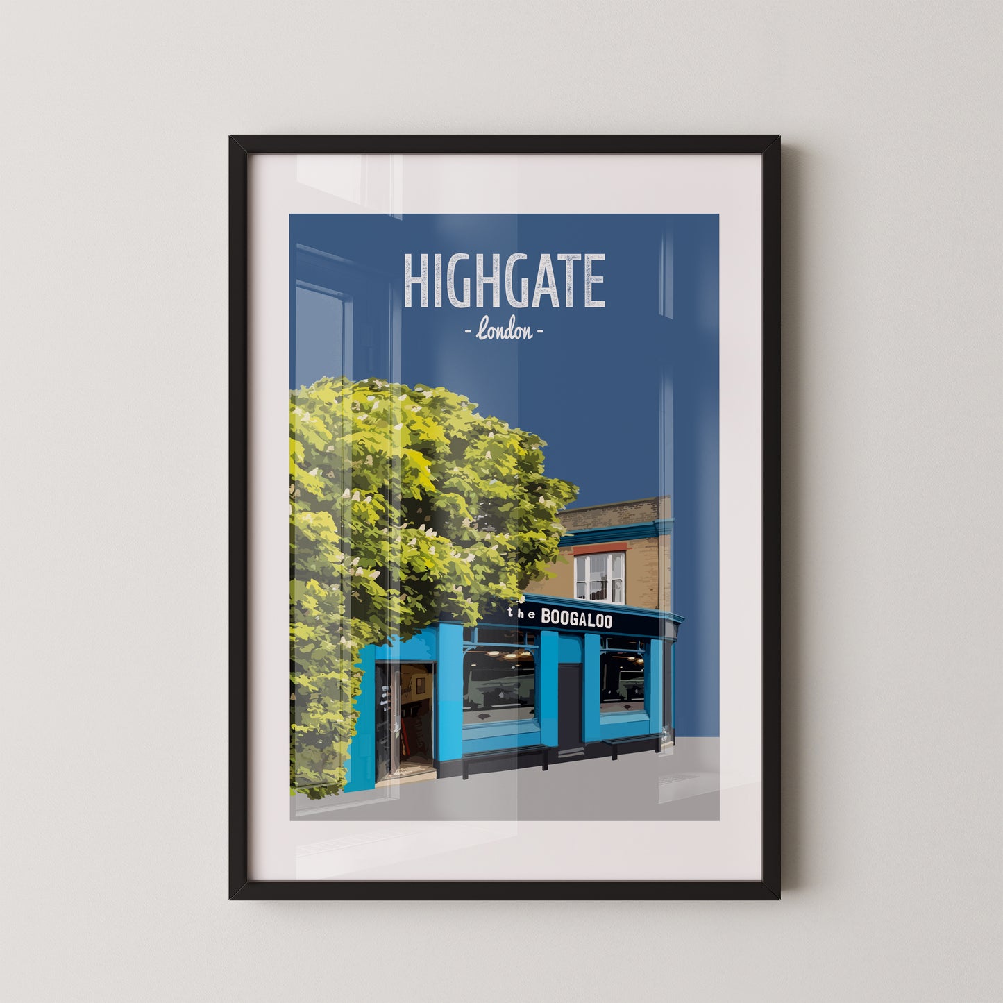 Highgate print, The Boogaloo pub