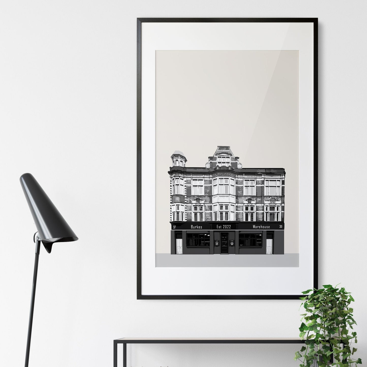 Dalston print, Burkes Warehouse