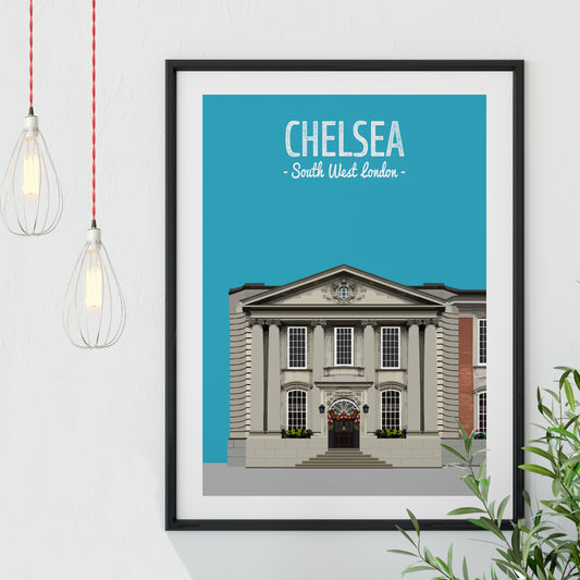 Chelsea print, The Chelsea Town Hall