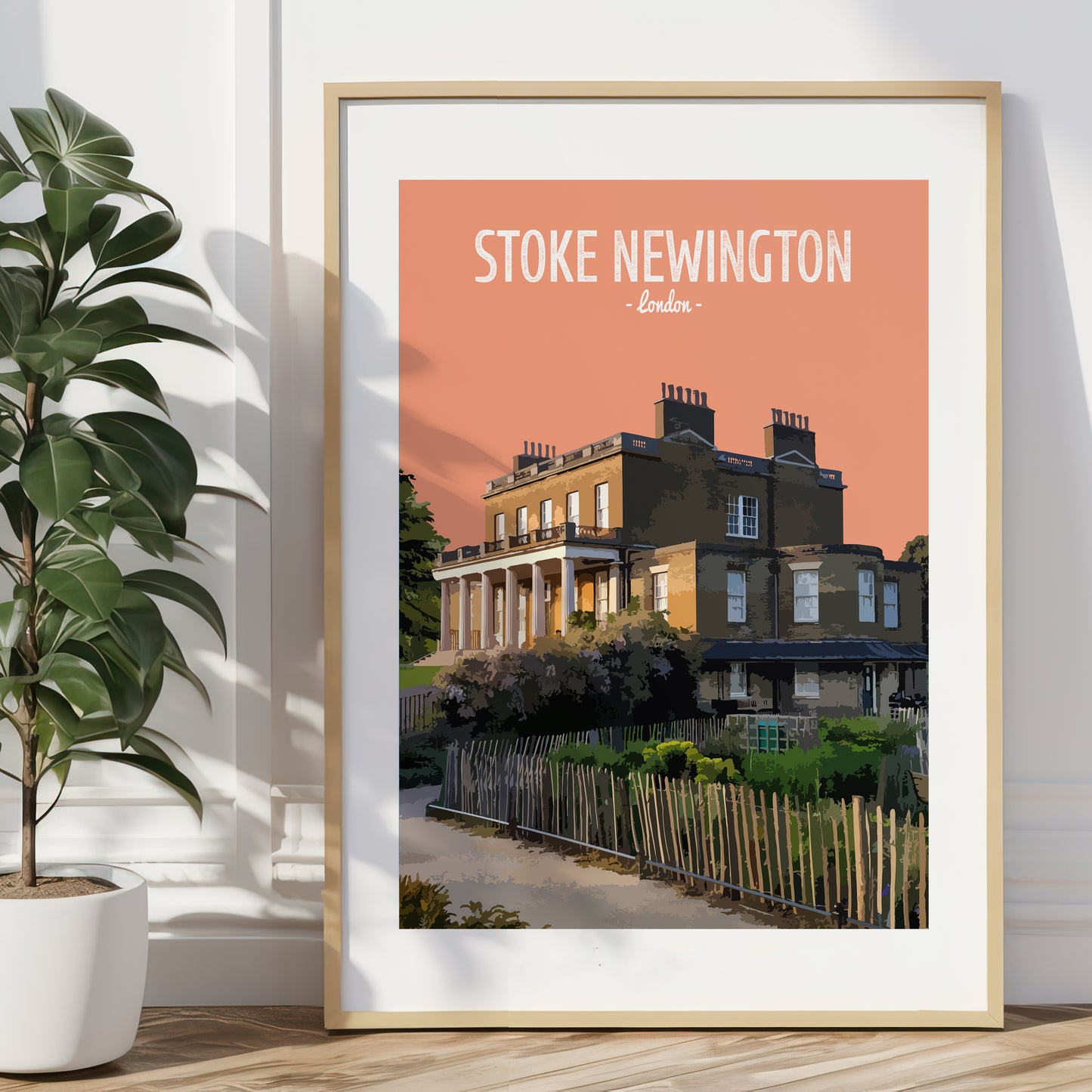 Stoke Newington print, Clissold Park