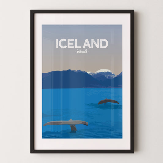 Iceland print, Husavik