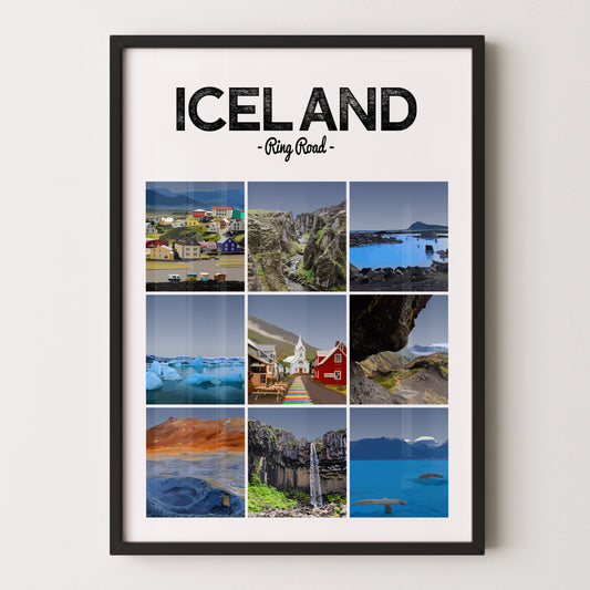 Iceland print, Ring road
