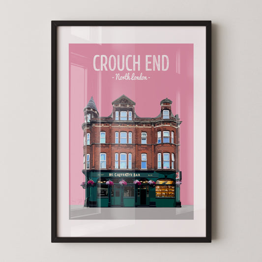 Crouch End print, McCaffery's bar