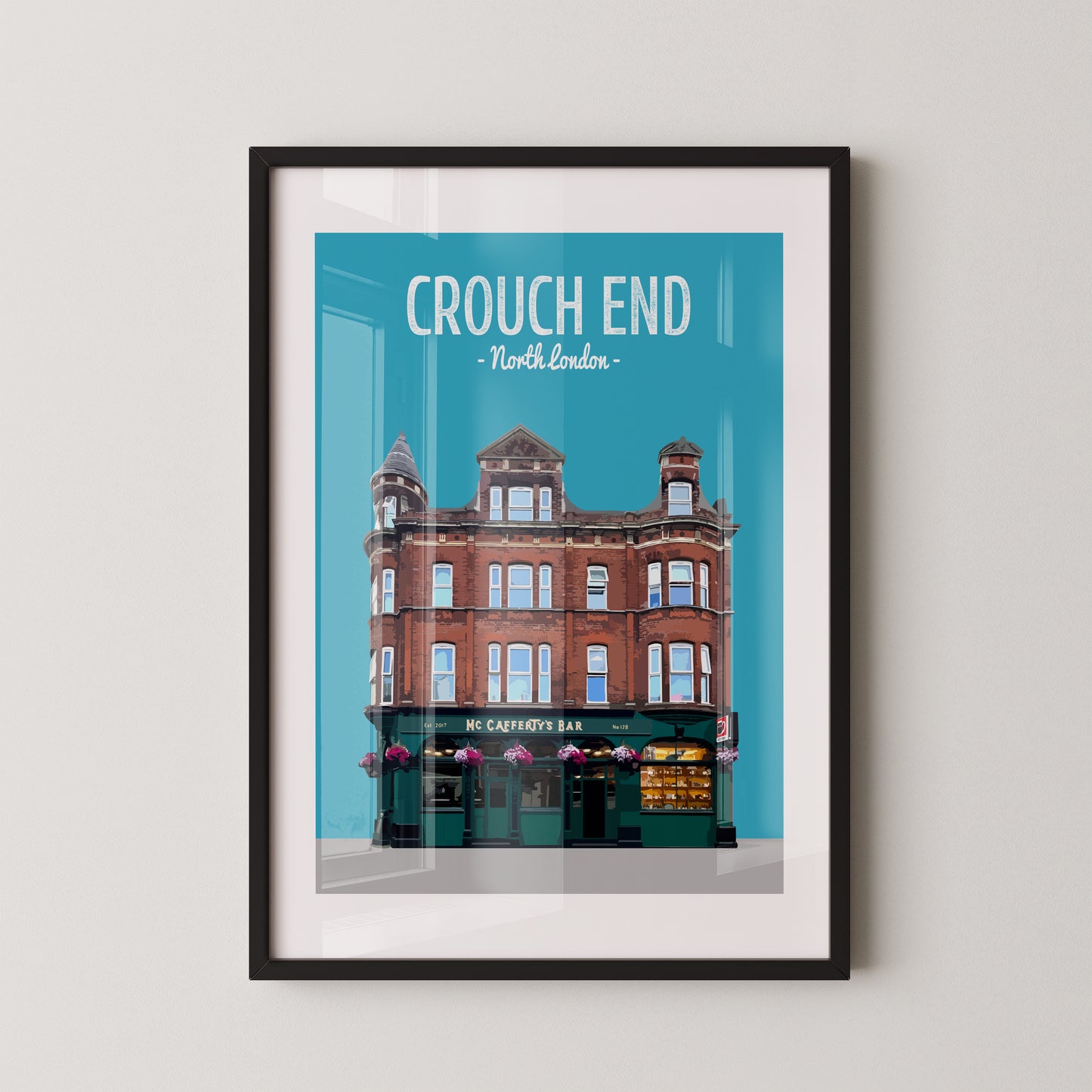 Crouch End print, McCaffery's bar