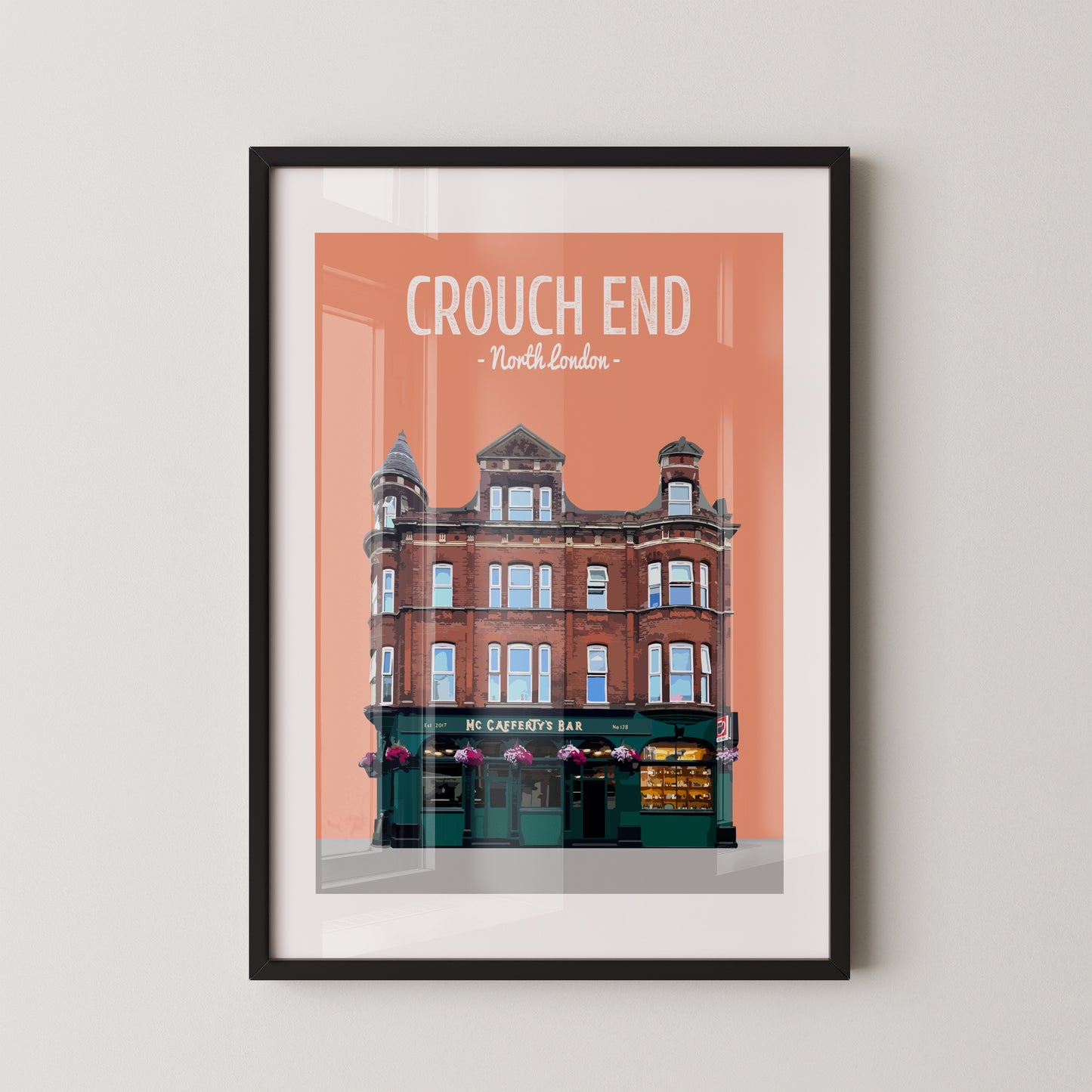 Crouch End print, McCaffery's bar