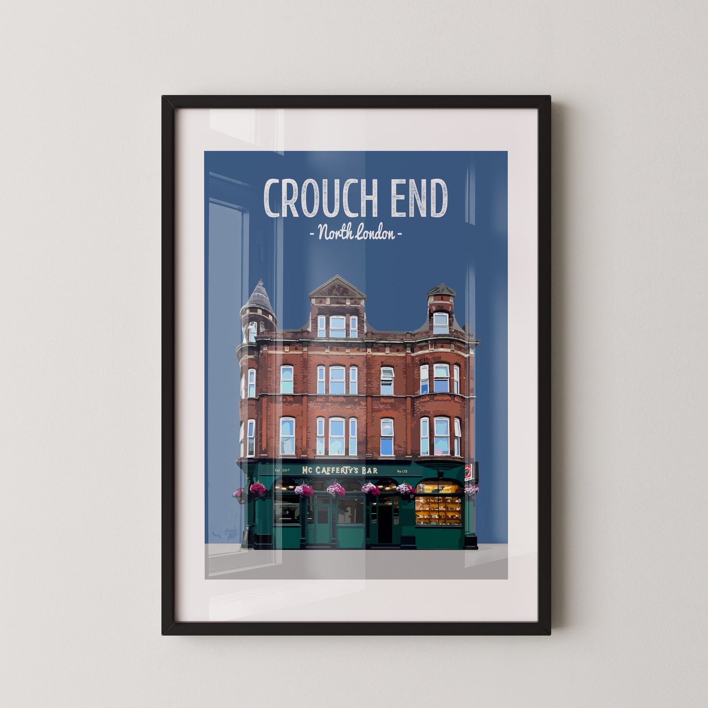 Crouch End print, McCaffery's bar