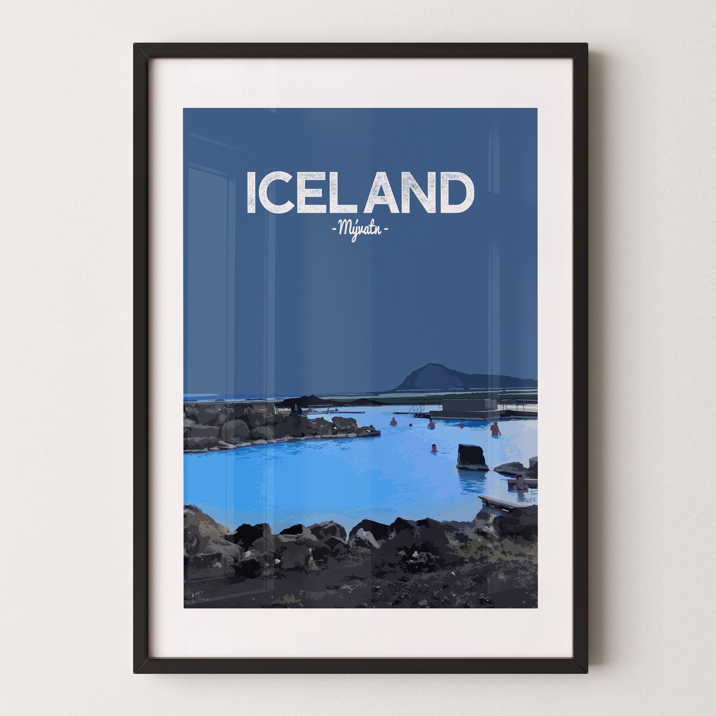 Iceland print, Myvatn Nature Baths