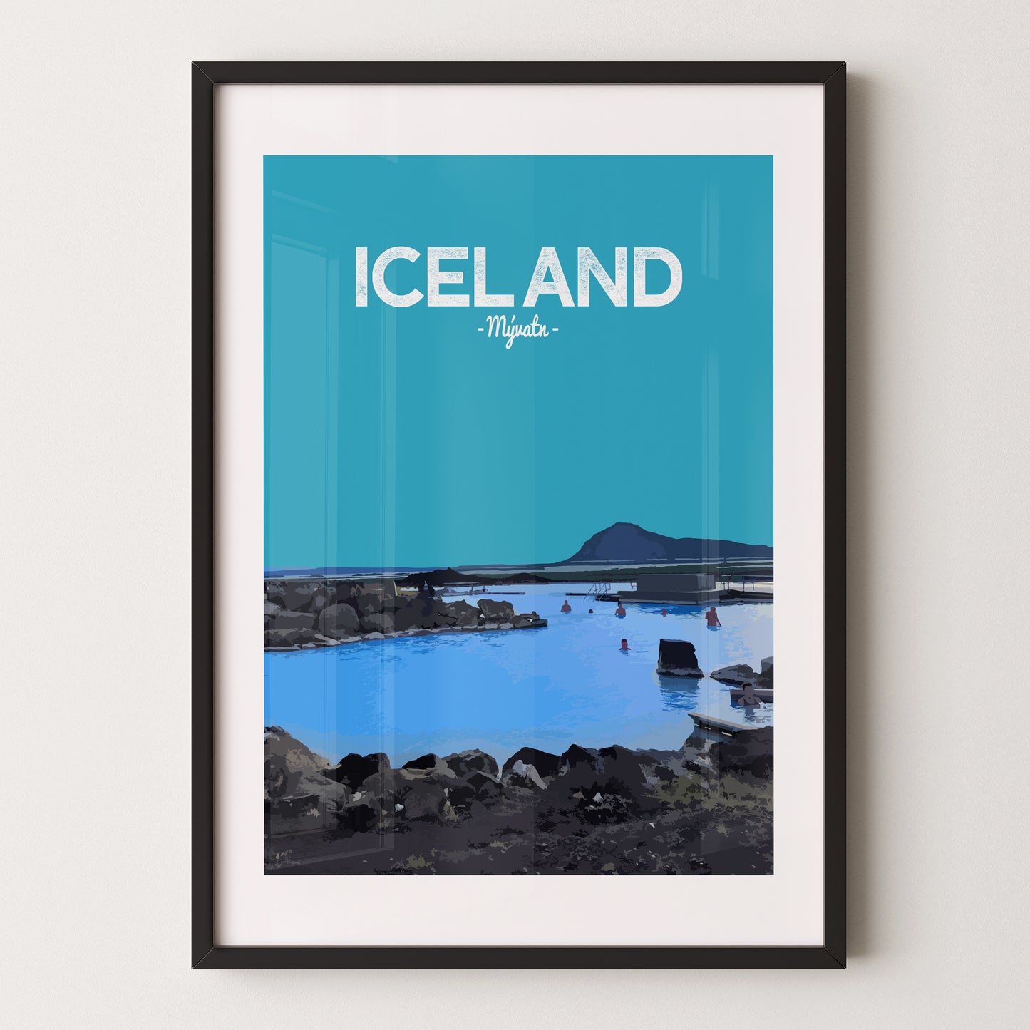 Iceland print, Myvatn Nature Baths