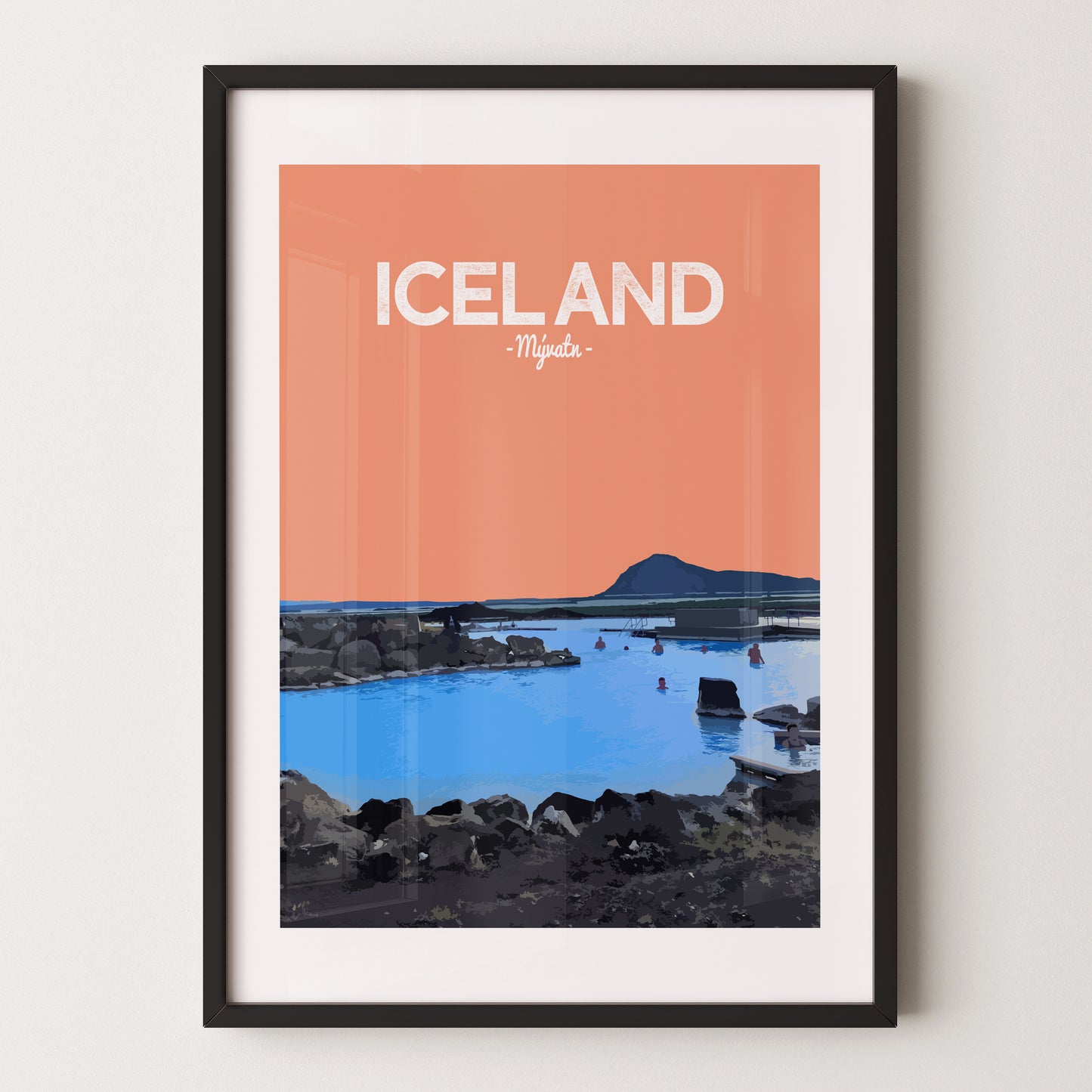 Iceland print, Myvatn Nature Baths