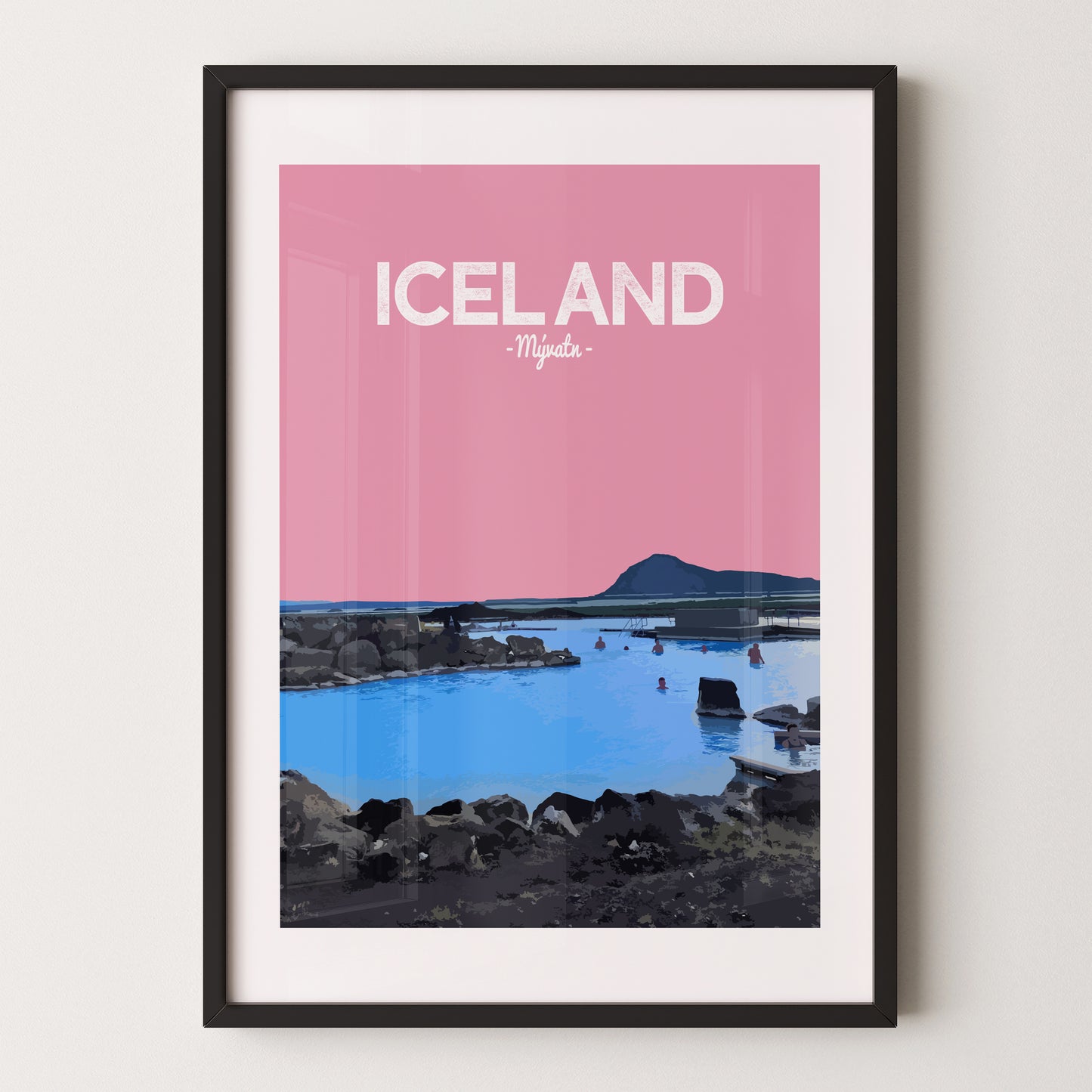 Iceland print, Myvatn Nature Baths