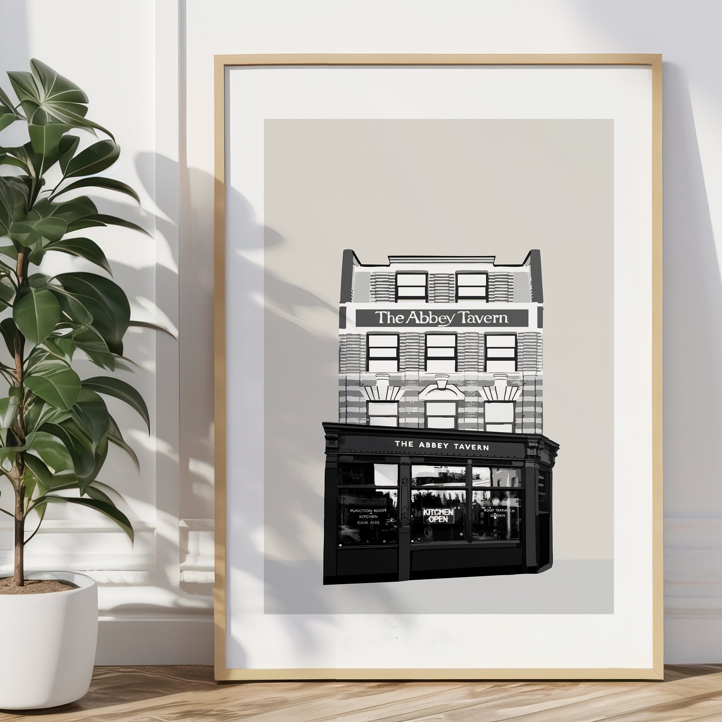 Kentish Town print, The Abbey Tavern
