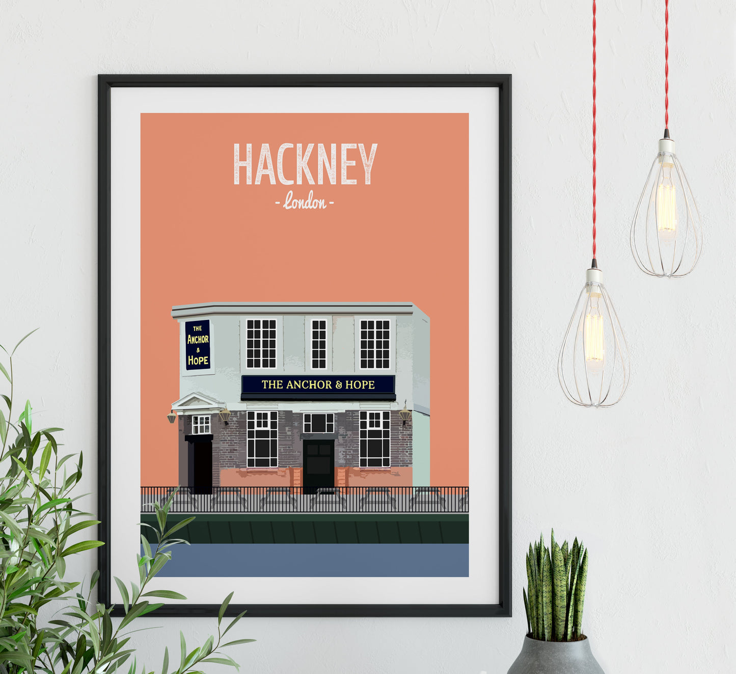 Hackney print, The Anchor and Hope pub