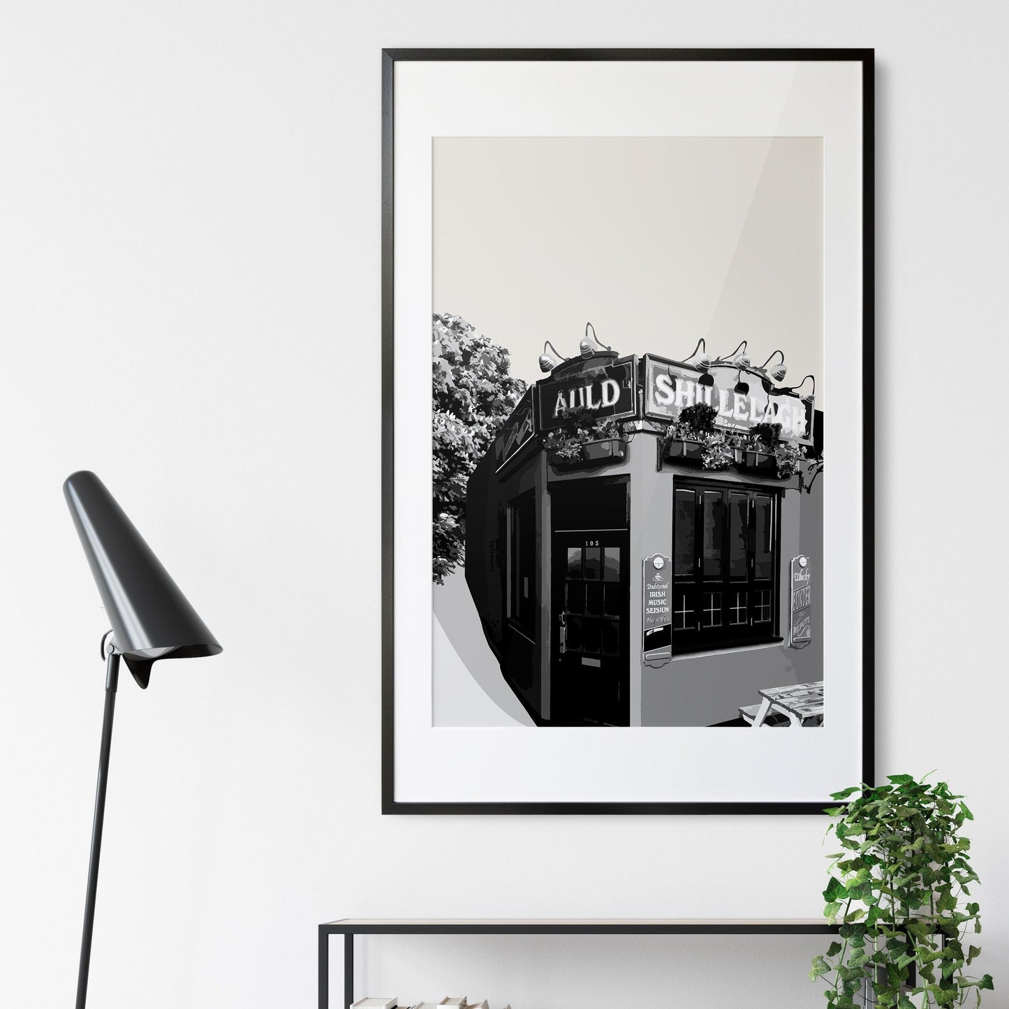 Church Street print, The Auld Shillelagh pub