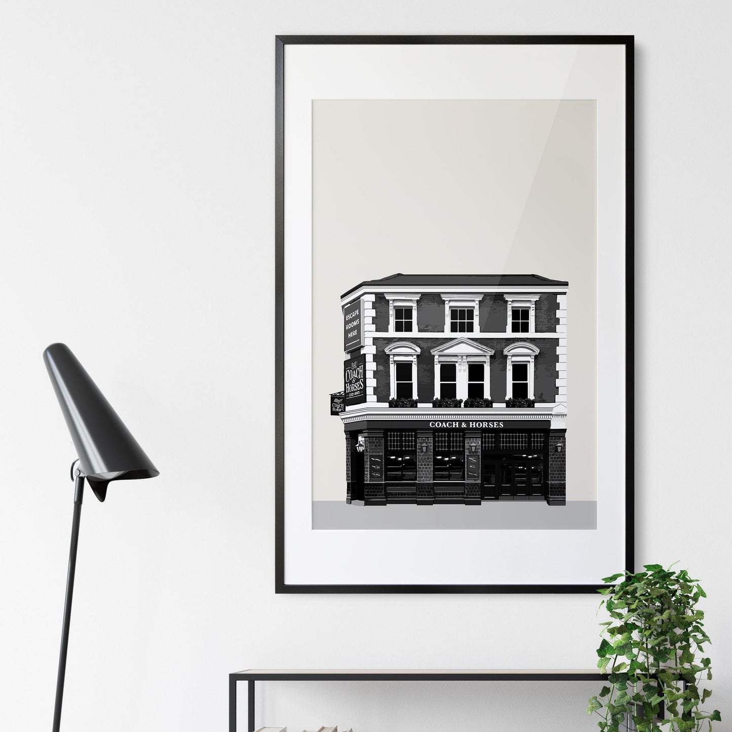 Leyton print, The Coach and Horses pub