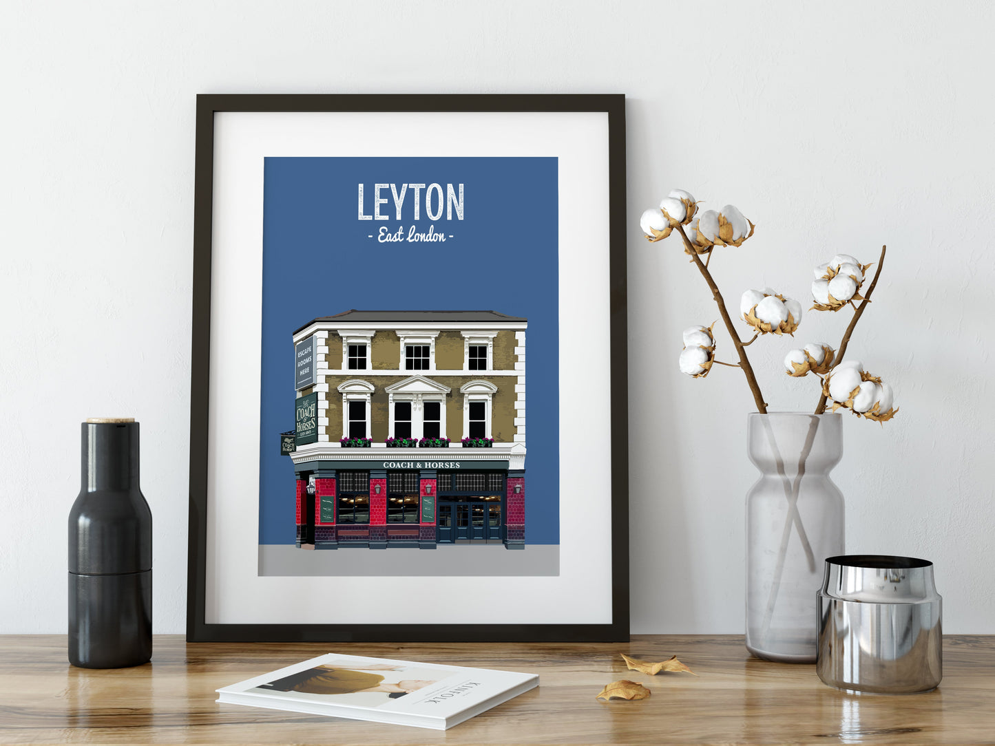 Leyton print, The Coach and Horses pub
