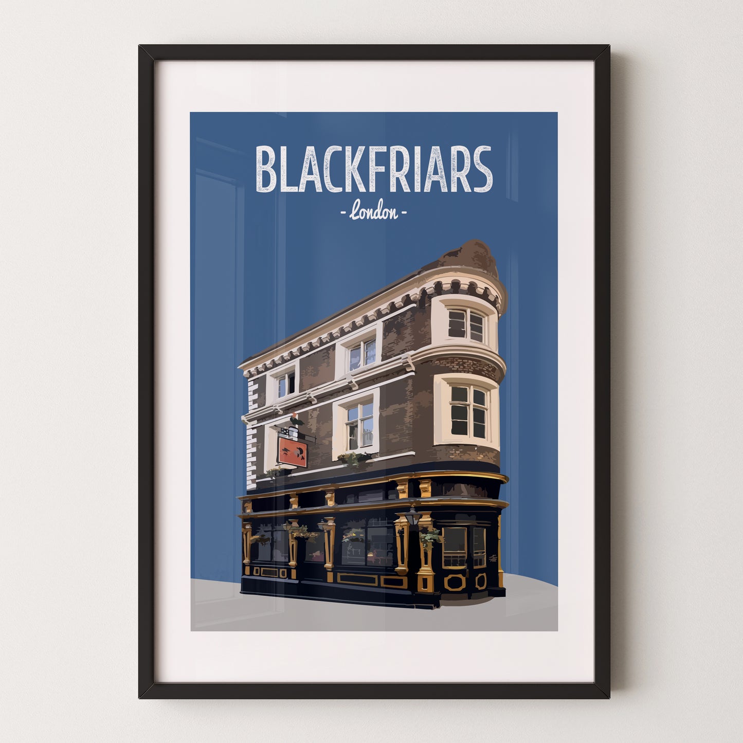 London City print, The Cockpit pub