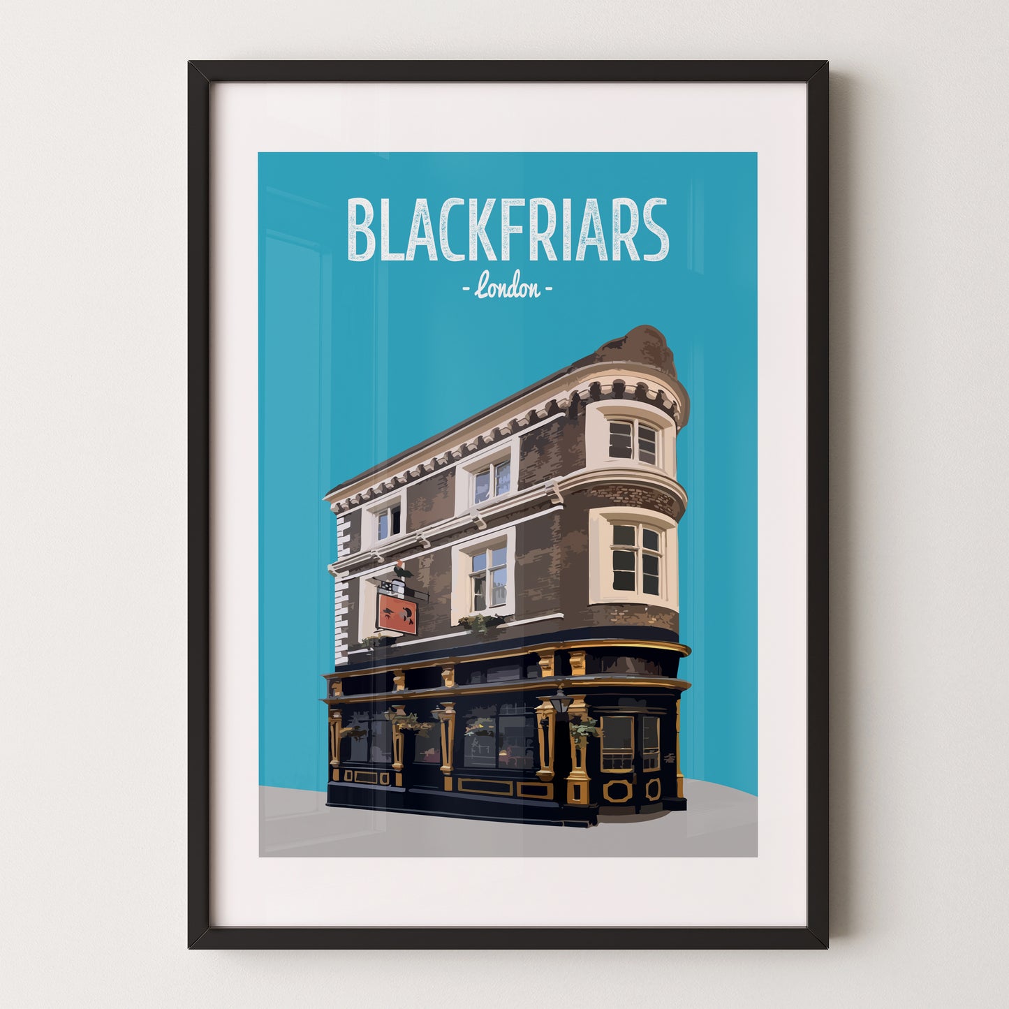 London City print, The Cockpit pub