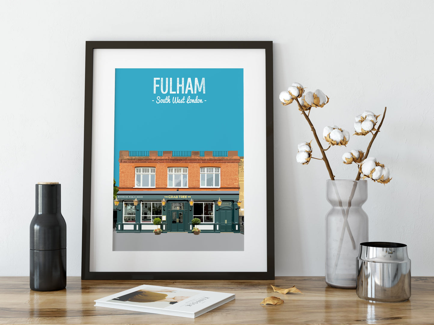 Fulham print, The Crab Tree pub