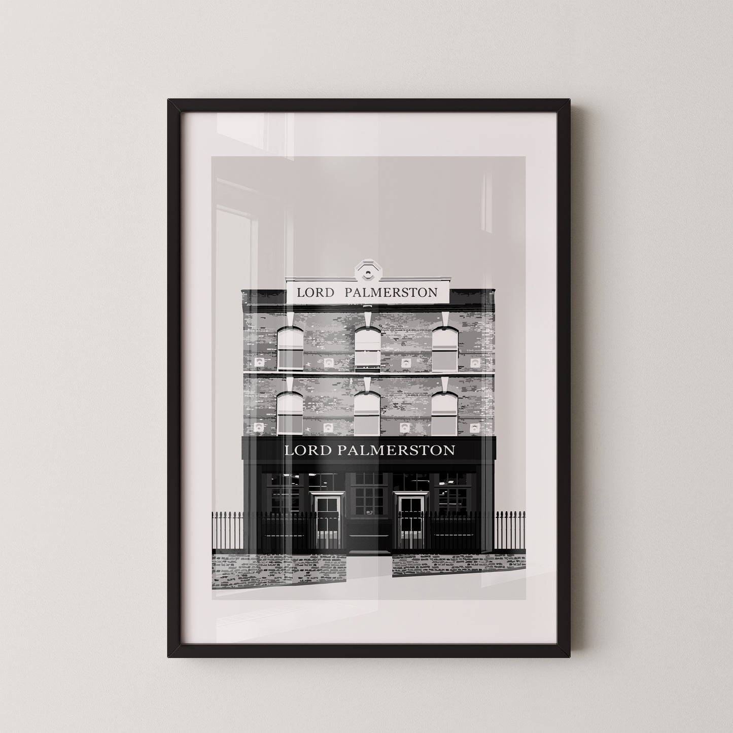 Highgate print, The Lord Palmerston pub