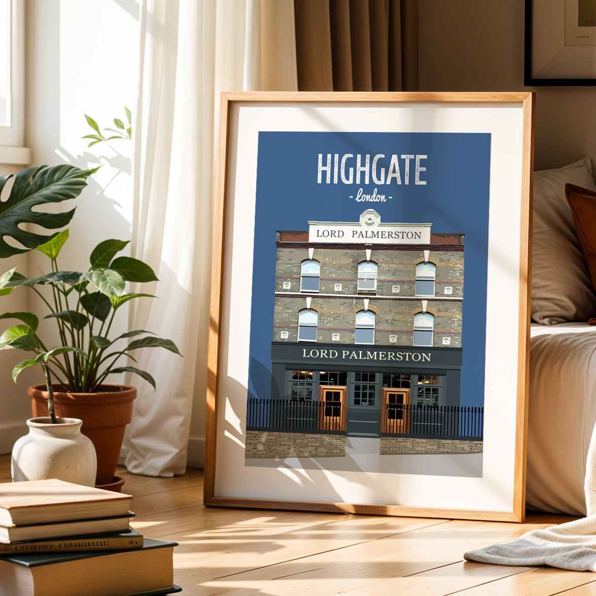 Highgate print, The Lord Palmerston pub