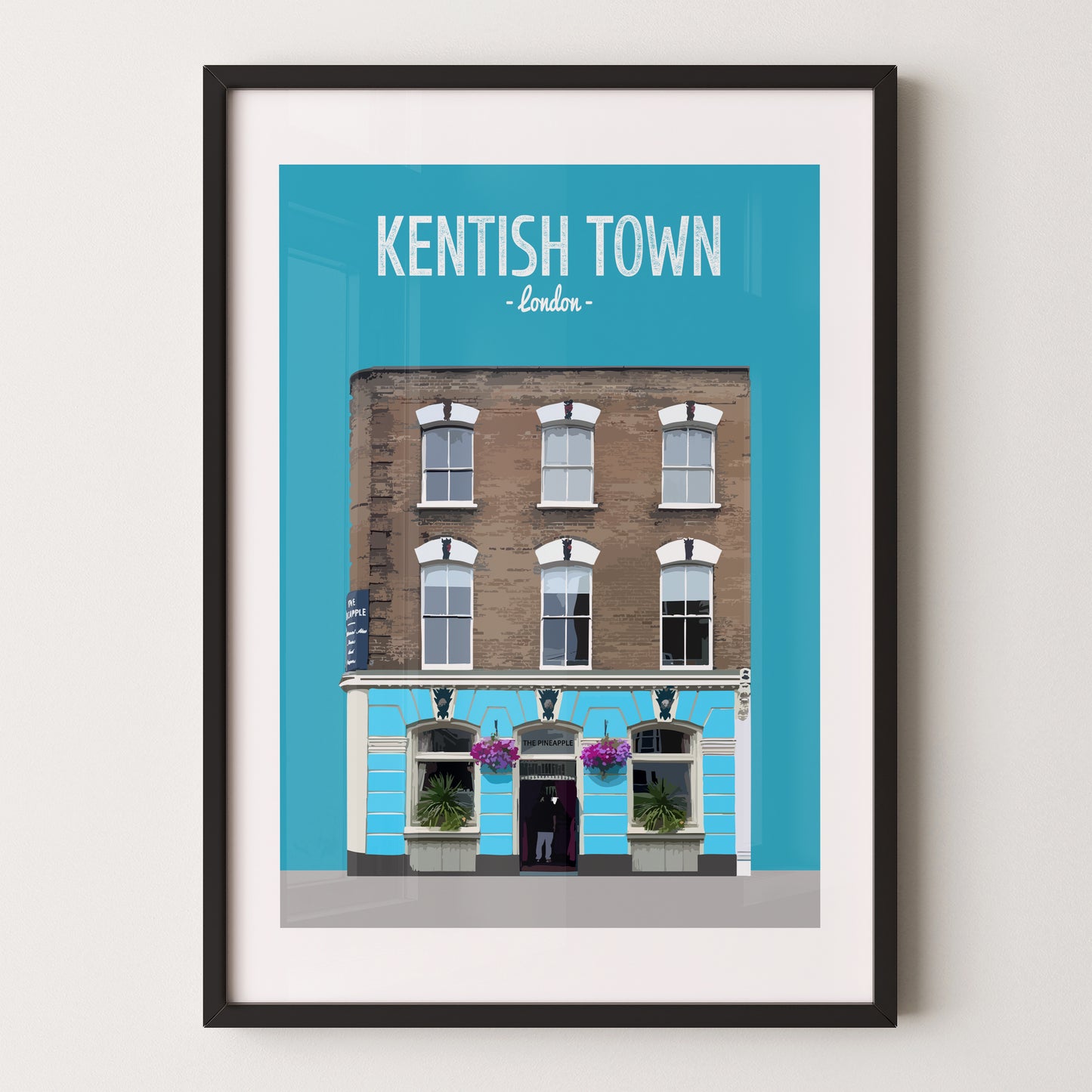 Kentish Town print, The Pineapple pub