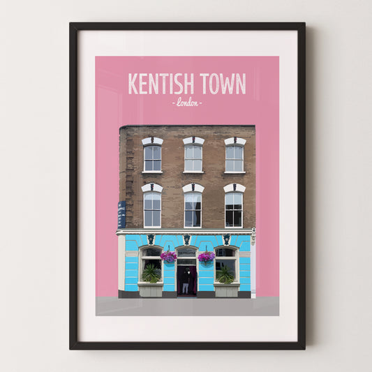 Kentish Town print, The Pineapple pub
