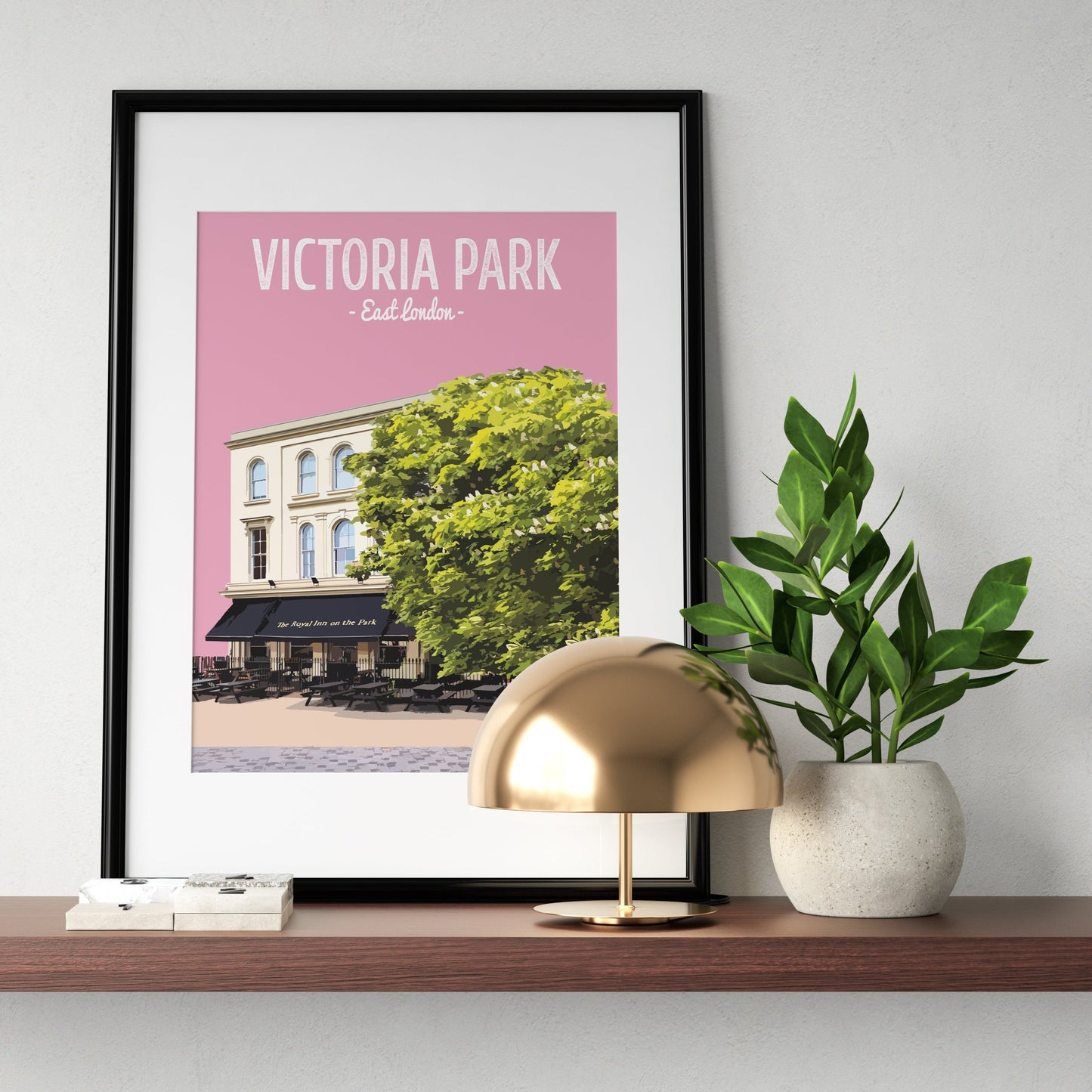 Victoria Park print, The Royal Inn on The Park pub