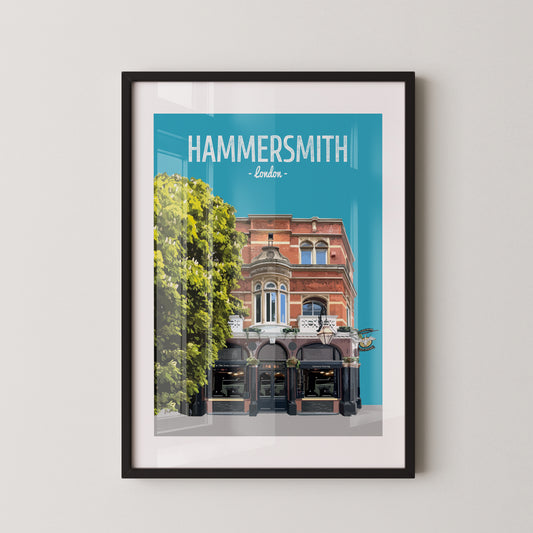 Hammersmith print, The Swan pub