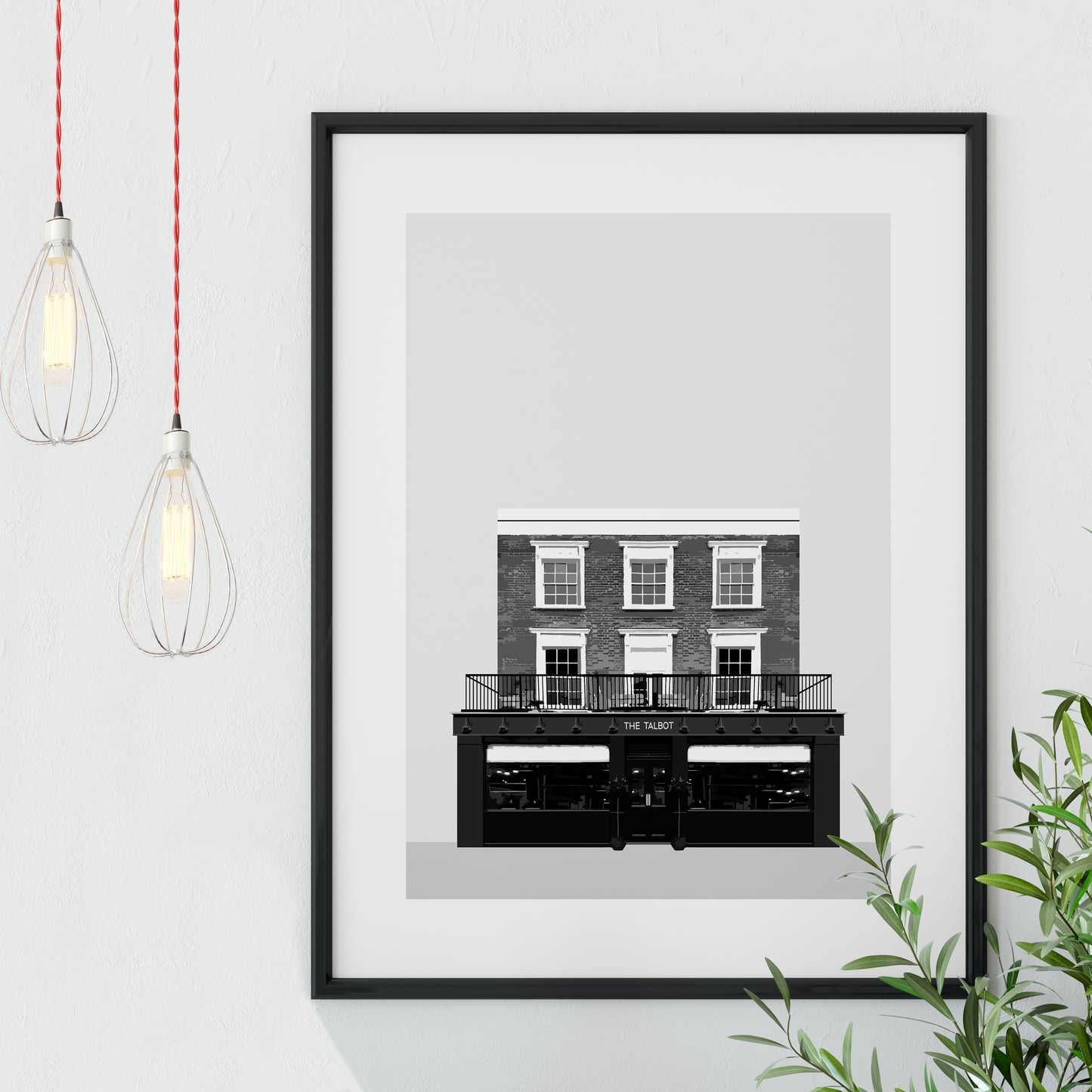 De Beauvoir print, The Talbot pub