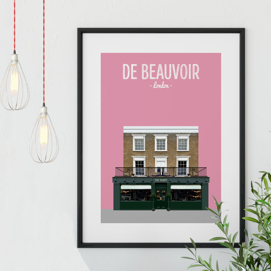De Beauvoir print, The Talbot pub