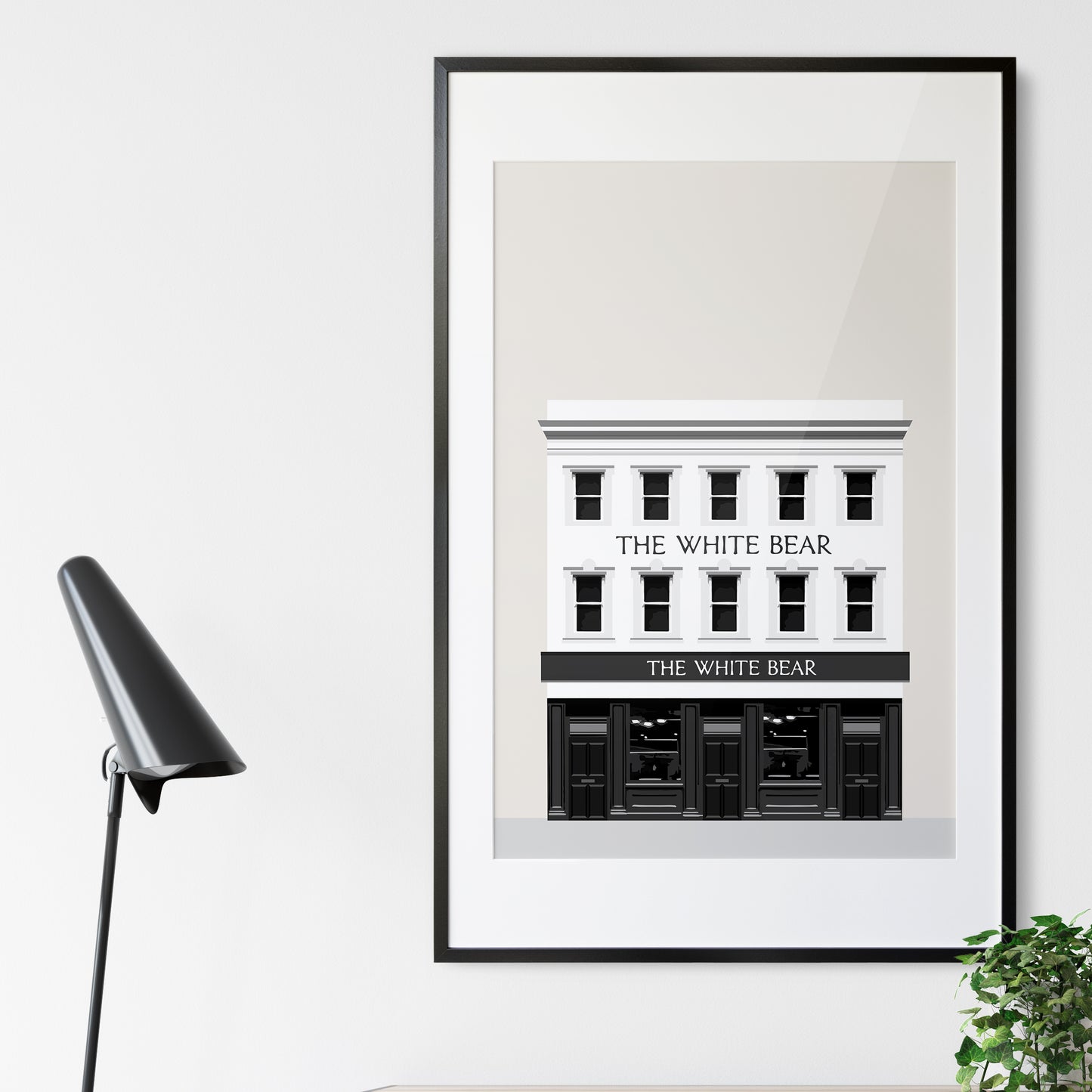 Kennington print, The White Bear pub