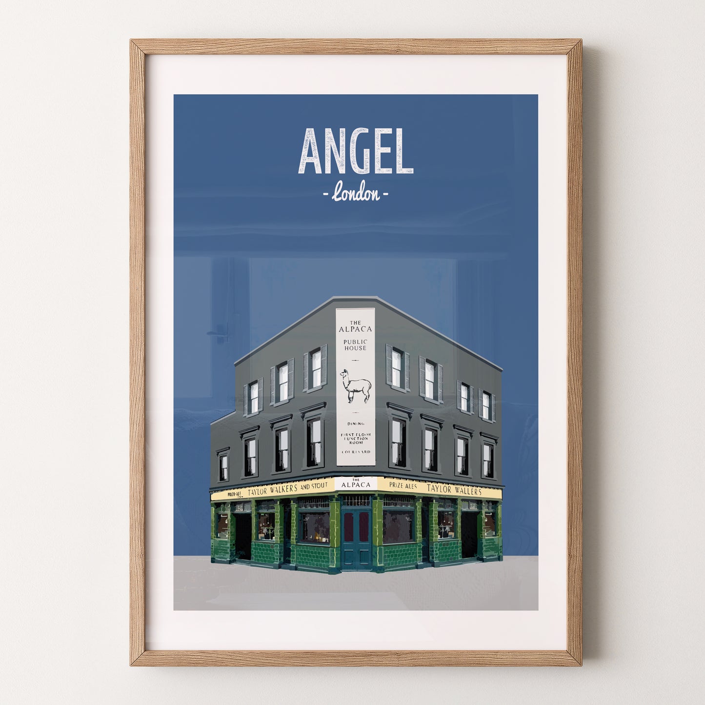 Angel print, The Alpaca pub