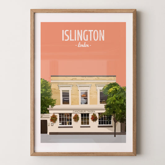 Islington print, The Canonbury pub