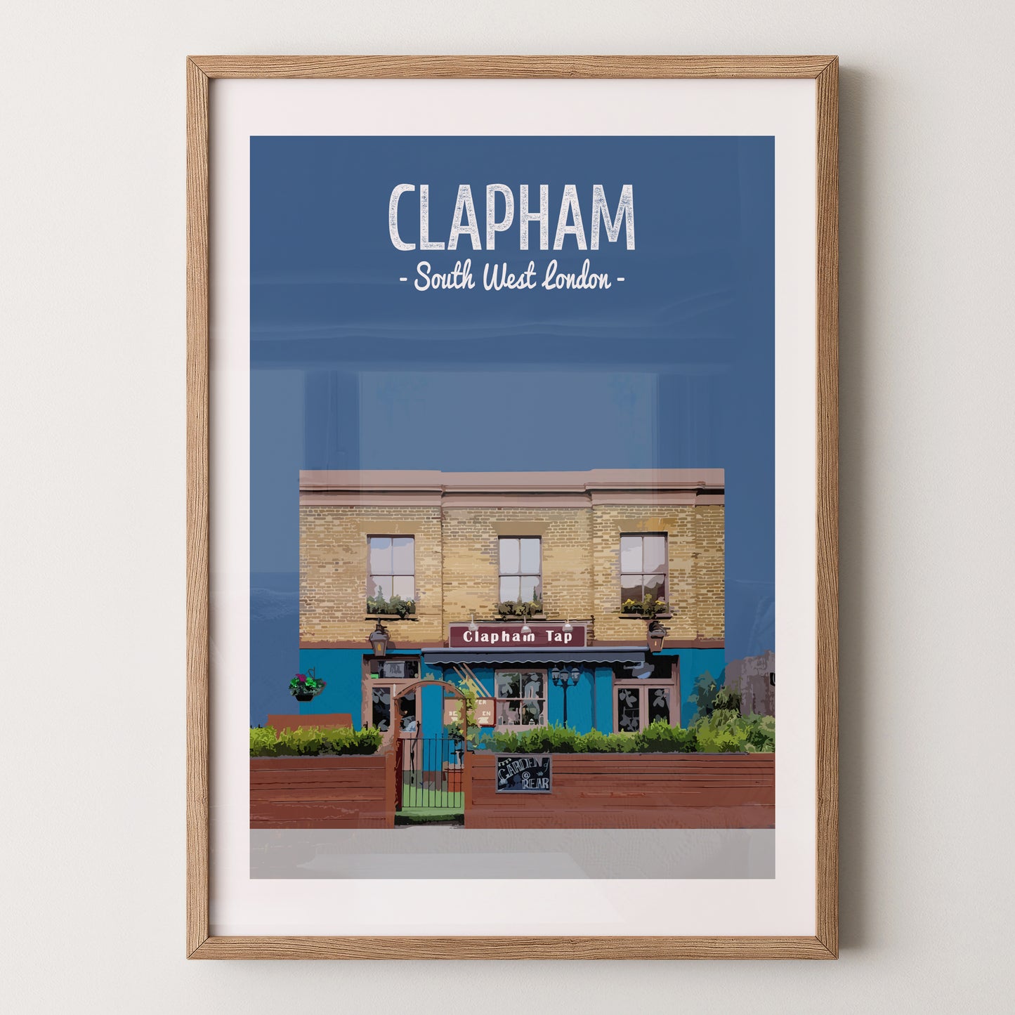 Clapham print, The Clapham Tap