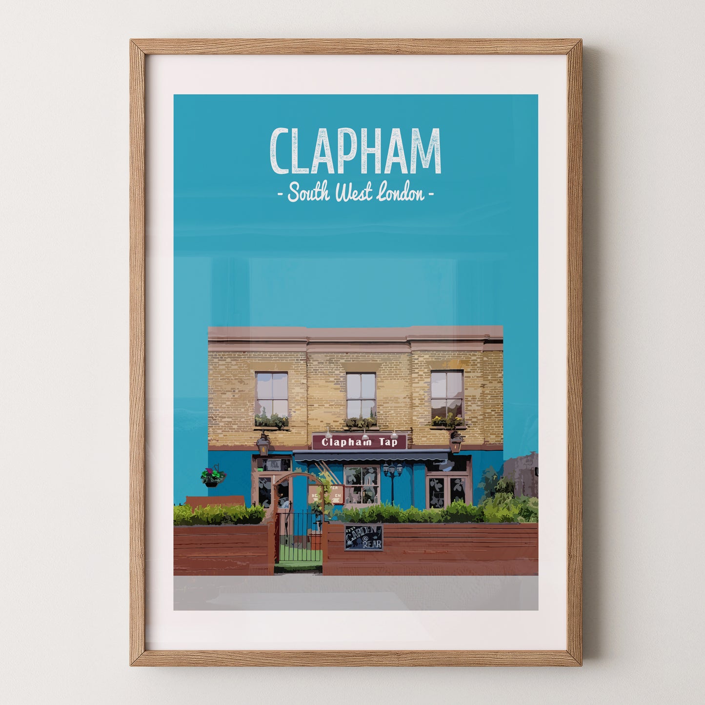 Clapham print, The Clapham Tap