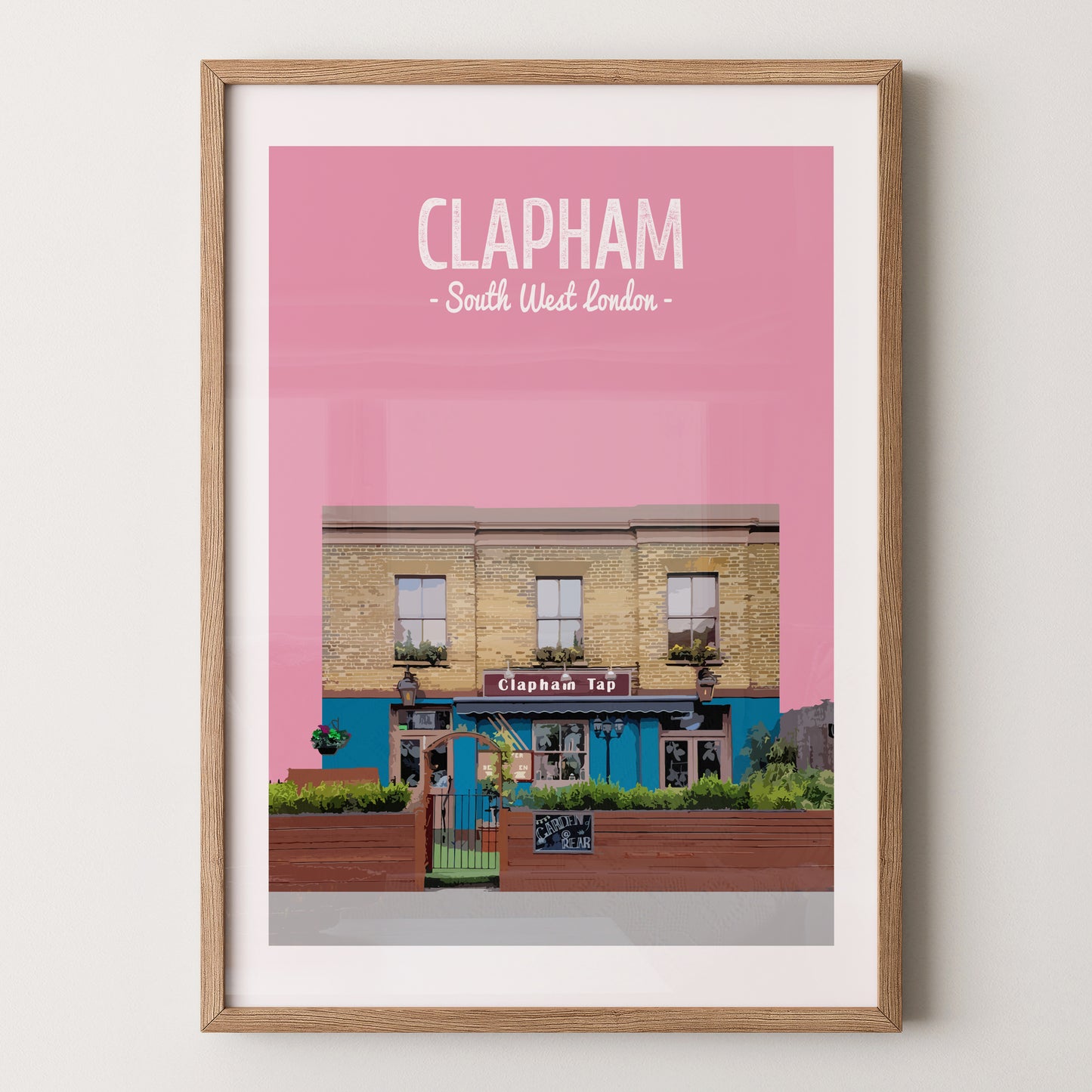 Clapham print, The Clapham Tap