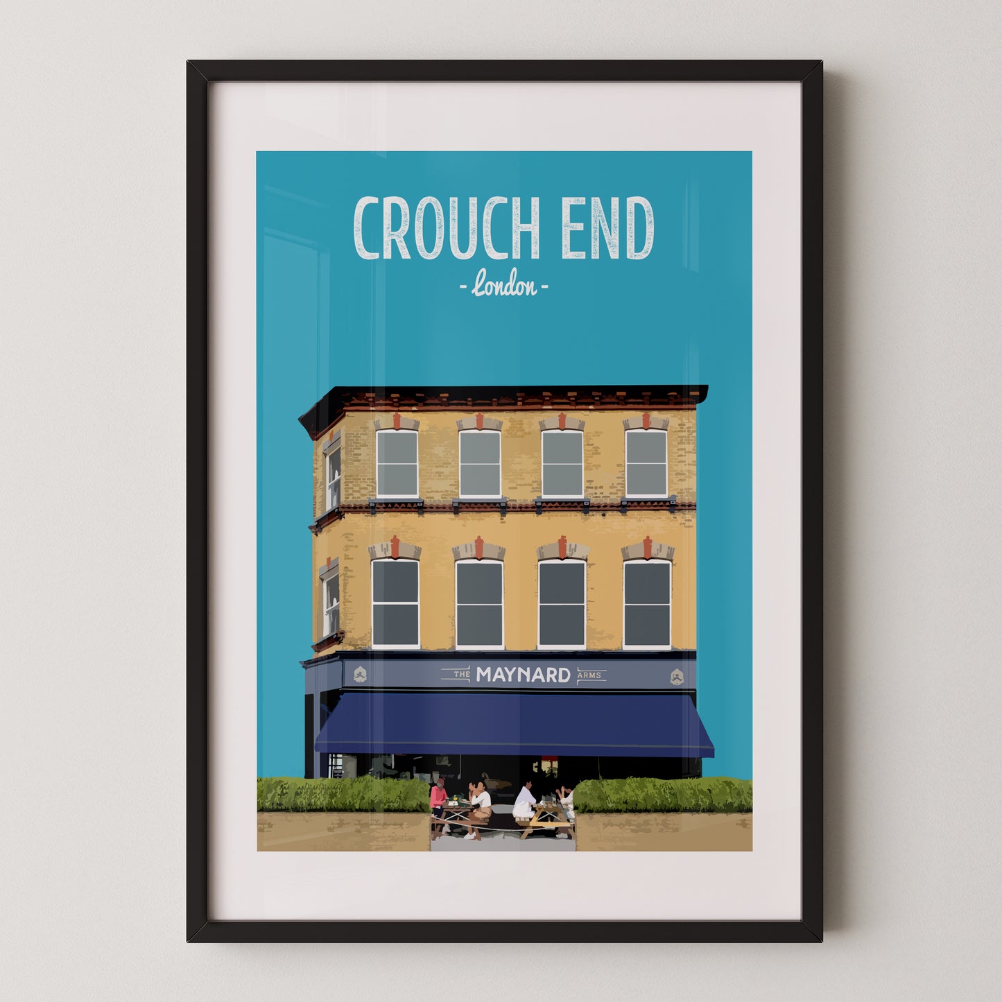 Crouch End print, The Maynard Arms pub