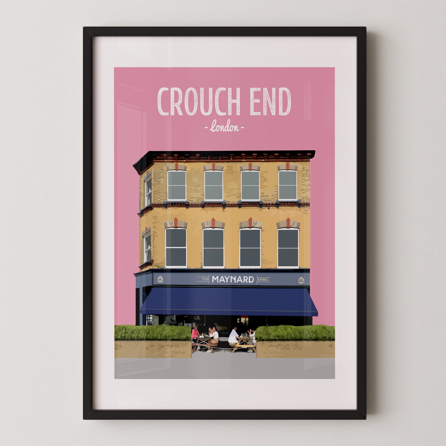 Crouch End print, The Maynard Arms pub