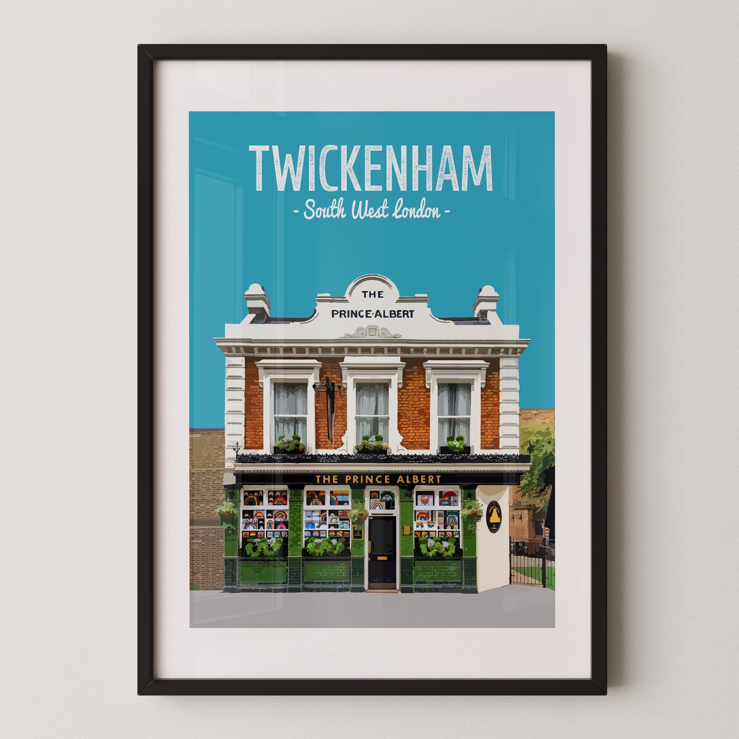 Twickenham print, The Prince Albert pub