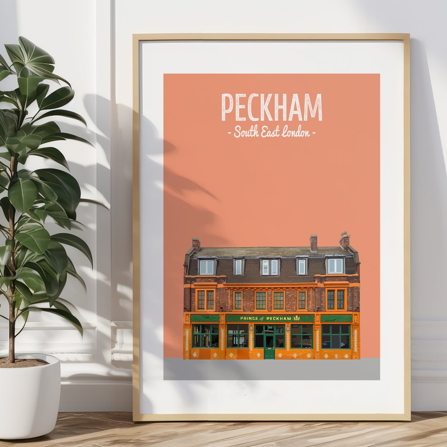 Peckham print, The Prince of Peckham pub