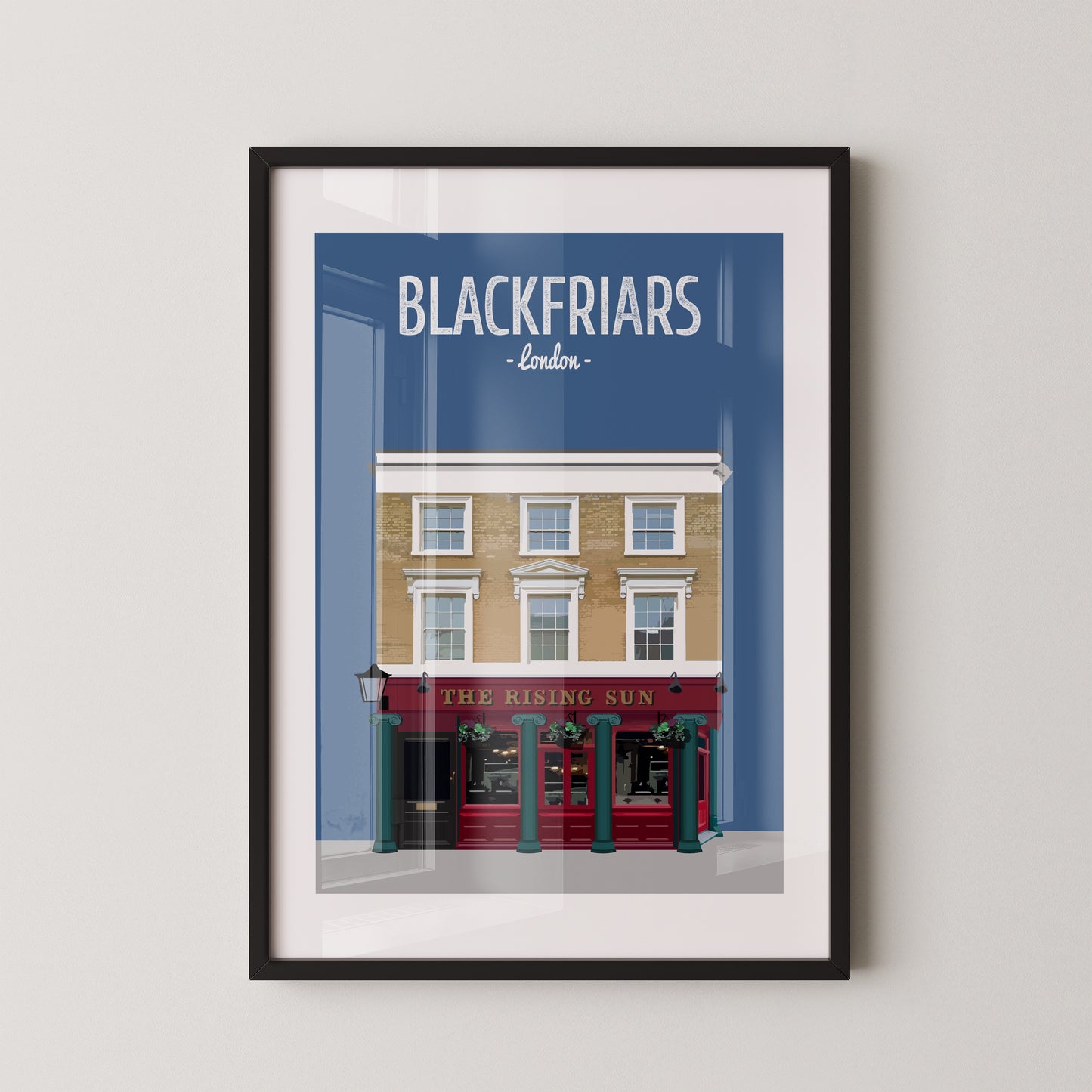 Blackfriars print, The Rising Sun pub