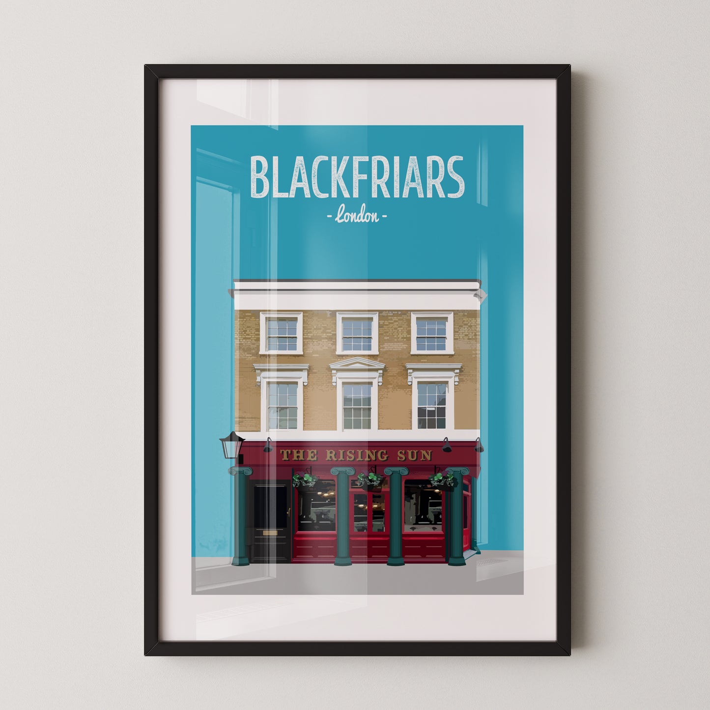 Blackfriars print, The Rising Sun pub