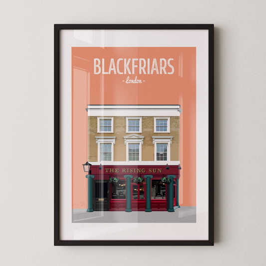 Blackfriars print, The Rising Sun pub
