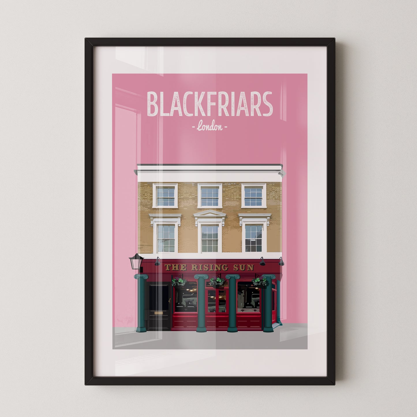 Blackfriars print, The Rising Sun pub
