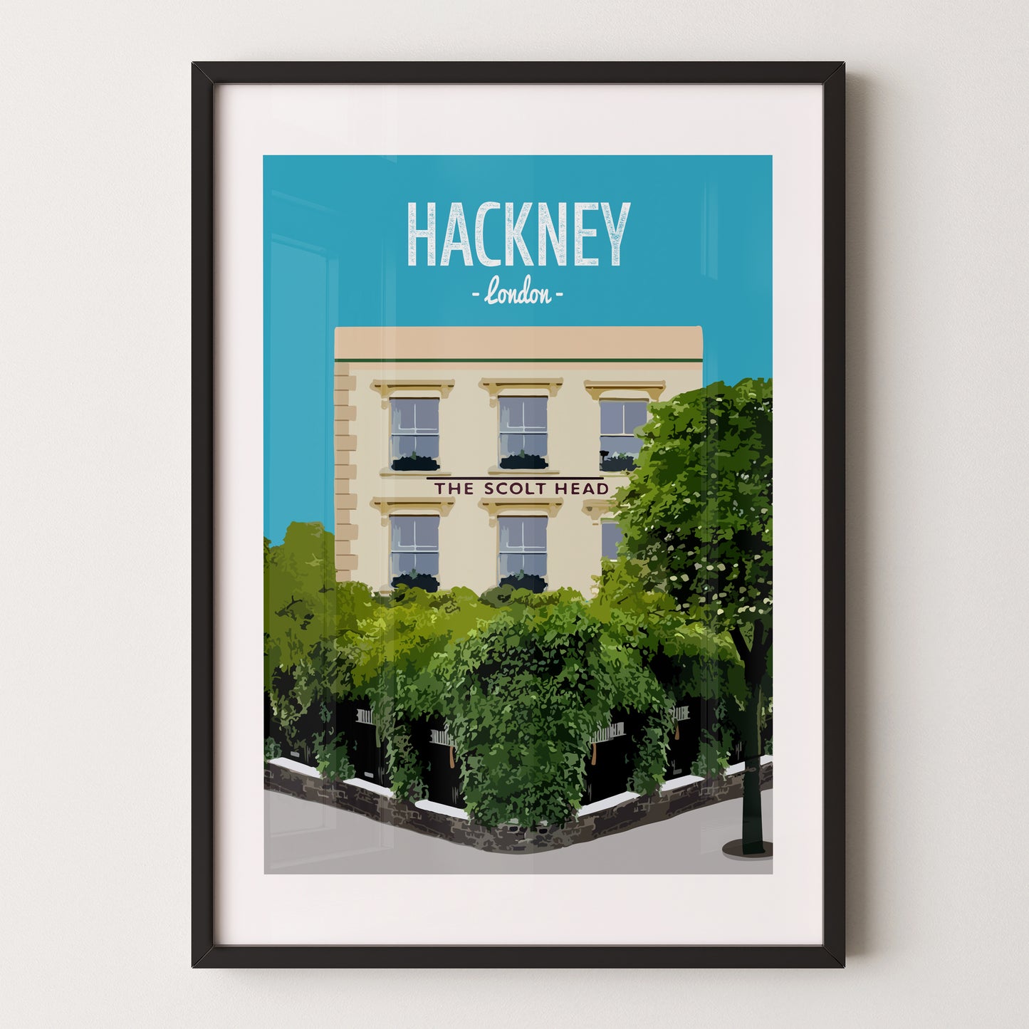Hackney print, The Scolt Head pub