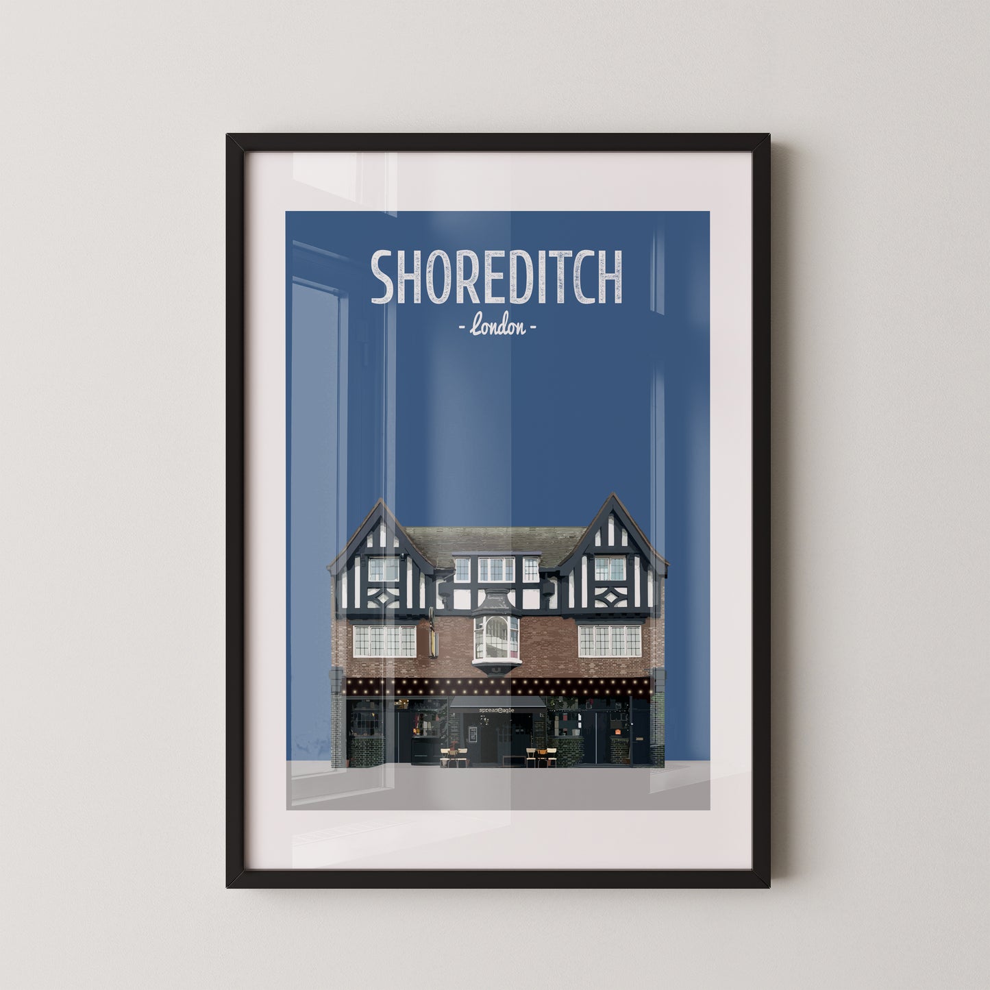 Shoreditch print, The Spread Eagle pub