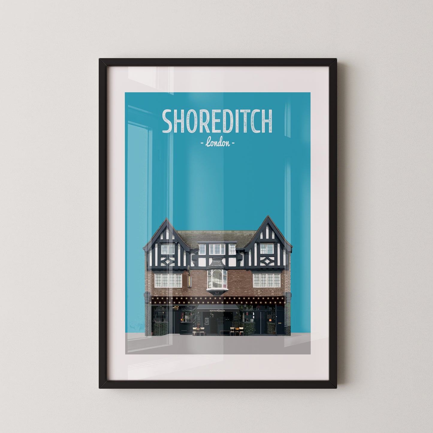 Shoreditch print, The Spread Eagle pub