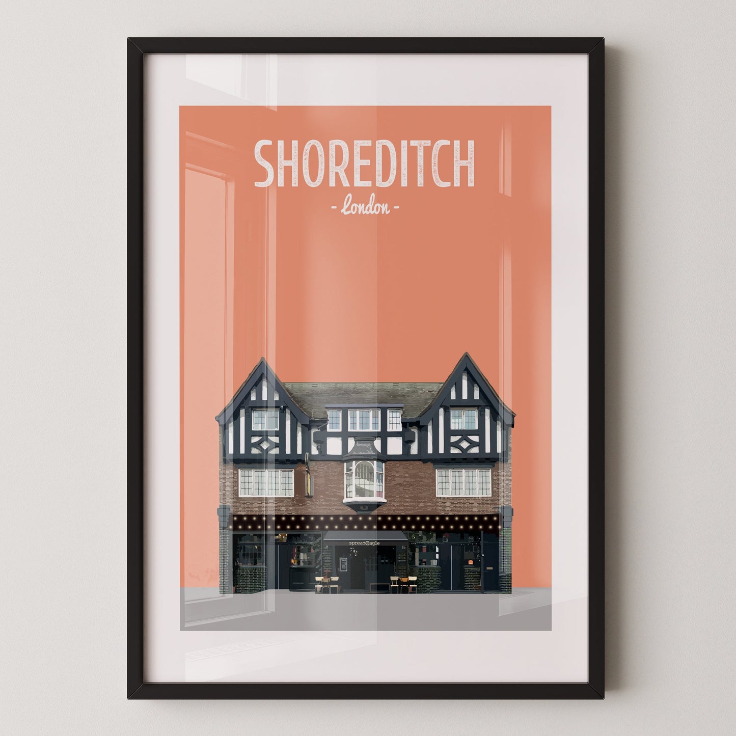 Shoreditch print, The Spread Eagle pub