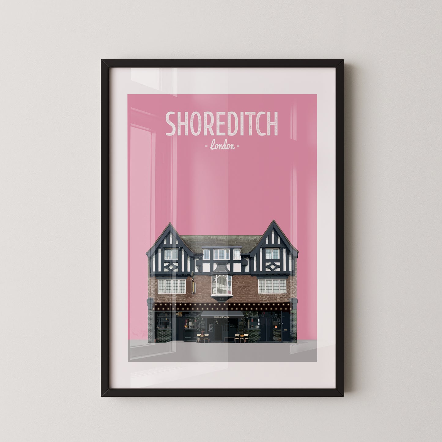 Shoreditch print, The Spread Eagle pub